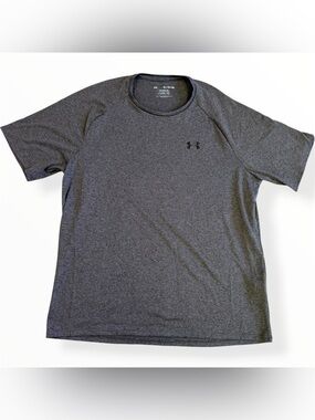 Under Armour Mens UA Tech Tee Short Sleeve Shirt Crewneck Size XL Charcoal Gray